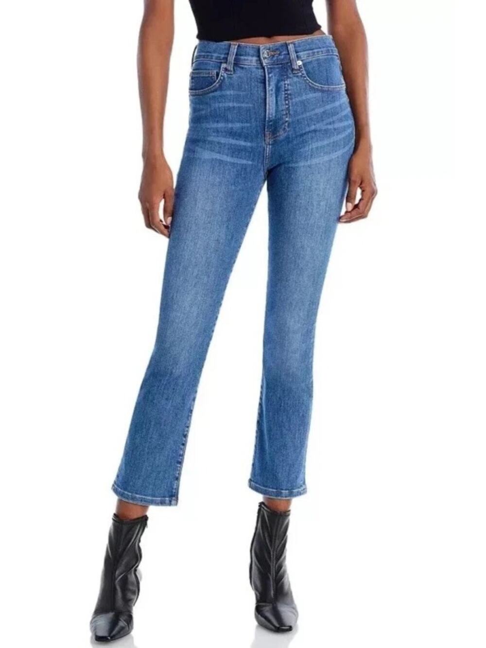VERONICA BEARD Jeans Carly Kick Flare High Rise Jean Size 27 Sierra Blue